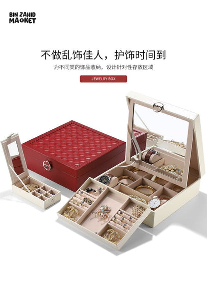 HIGH-END LEATHER JEWELRY ORGANIZER