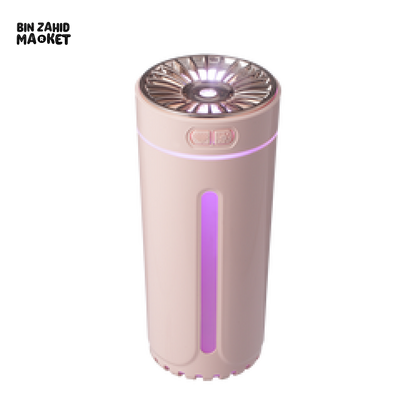 PORTABLE CAR AIR HUMIDIFIER – USB MIST MAKER WITH RGB LED MOOD LIGHT