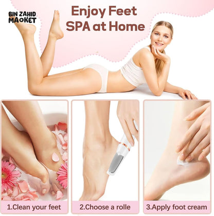 RECHARGEABLE ELECTRIC CALLUS REMOVER – CORDLESS ELECTRONIC FOOT FILE FOR WOMEN & MEN