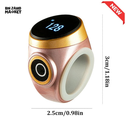 SMART WATERPROOF DIGITAL ZIKR TASBEEH RING