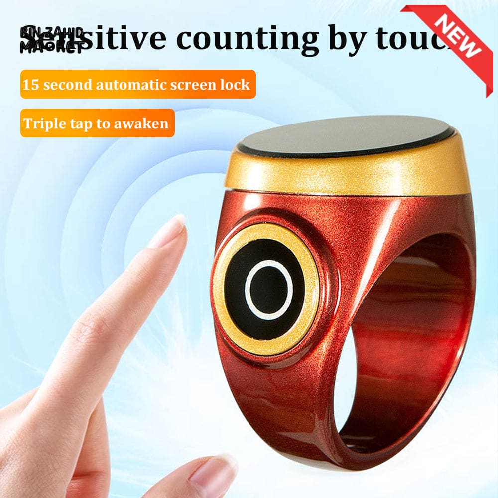 SMART WATERPROOF DIGITAL ZIKR TASBEEH RING