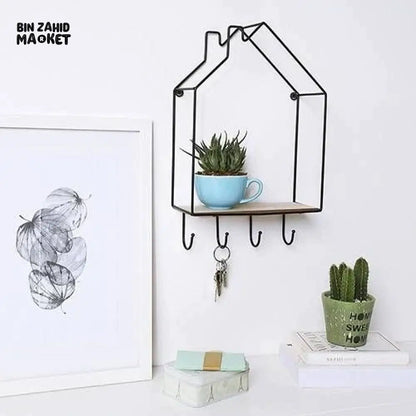 WALL MOUNTED HOME SHAPED SHELF